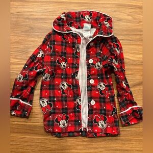 Vintage Disney Baby Red Minnie Mouse Pyjama Cardigan top